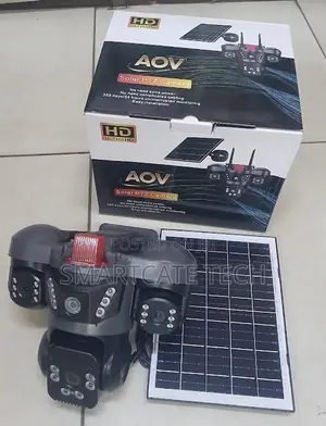AOV V380 Triple Camera 4G Solar CCTV - Wireless Security Camera