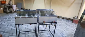 Double Gas Fryer Mpya ya Kibiashara