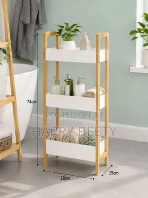 Rafu ya Bafu ya Mianzi ya Smart & Stylish Tier 3
