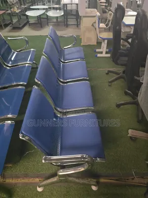 4-Seater Padded Waiting Bench