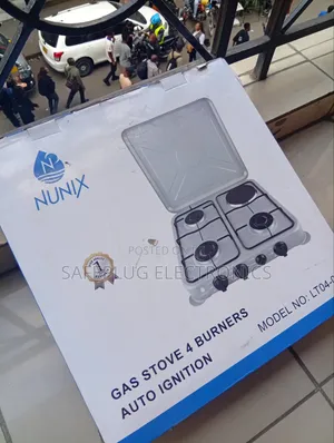 Brand New Nunix 4-Burner Gas Stove with Auto Ignition
