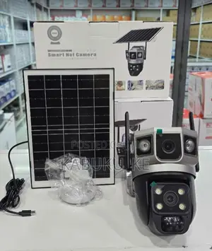 Kamera ya Usalama ya 4G Solar PTZ yenye Dual Lens & Two-Way Audio