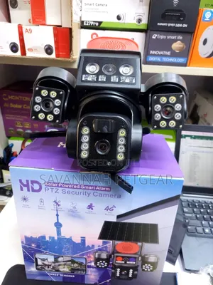 Solar 4G Triple-Lens PTZ Security Camera (V380 Pro) Outdoor