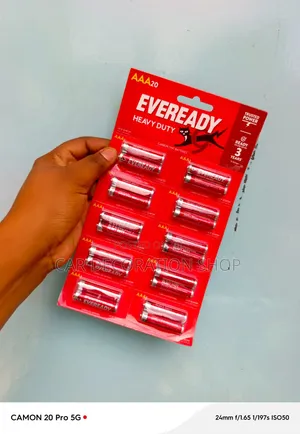 Betri za Eveready AAA - 10 Slots Zilizofungwa (Betri 2 Kila Moja)