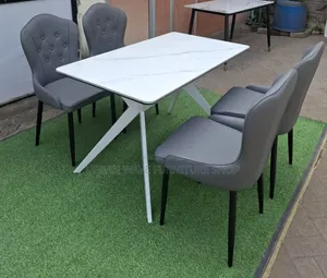 Family Dining Set - Meza ya Mstatili, Inaketi 4