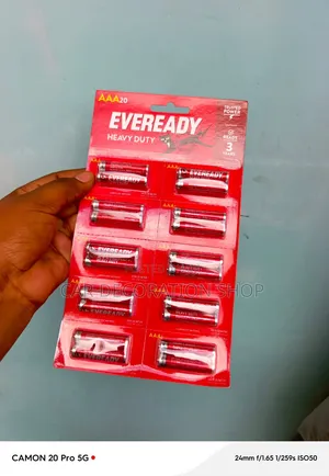 Betri za Eveready Heavy Duty AAA - Pakiti 20