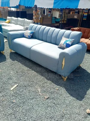 3-Seater + 2-Seater Soft Fabric Sofa Set