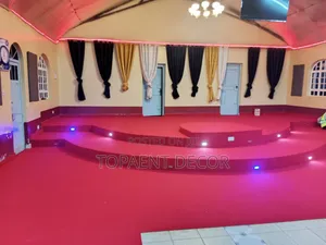 Stage Red Carpet Sakafu Nzima kwa Ajili ya Madhabahu ya Kanisa