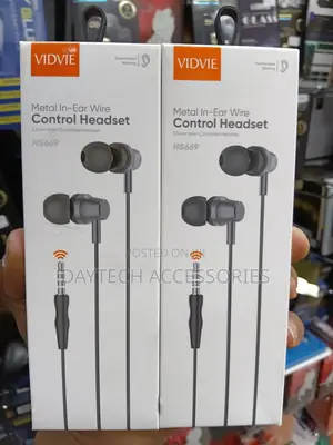 VIDVIE HS669 Earphones za Kawaida Zenye Jack ya 3.5mm