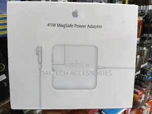Apple 45W MagSafe L-Shaped Power Adapter - Nyeupe