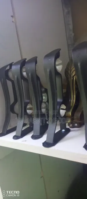 Black Curtain Rod Brackets with Double Clips