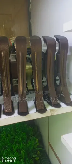 Brass Jua Kali Curtain Rod Brackets & Accessories