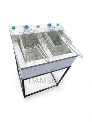 Fryer Mbili Kubwa ya Umeme (20L)