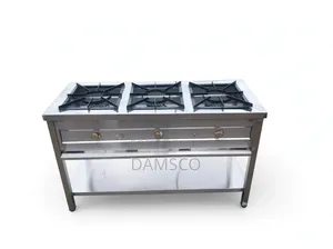 Brand New Stainless Steel Three-Burner Gas Jiko