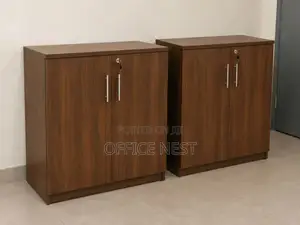 Executive Credenza Cabinet with Lockable Doors