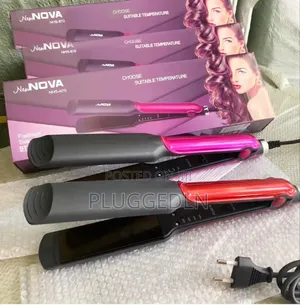 Cronier Professional 2-in-1 Ceramic Flat Iron Hair Straightener