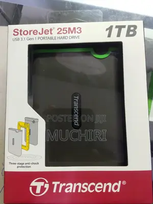 Transcend 1TB External Hard Drive USB 3.0