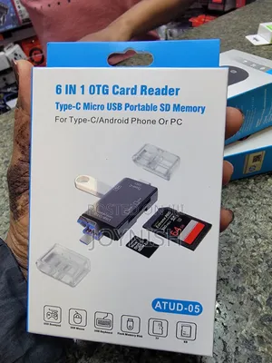 6-in-1 OTG Card Reader for Type-C, Android, PC