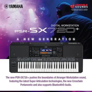 Yamaha PSR-SX720+ Kinanda cha Professional Arranger Workstation chenye Vitufe 61