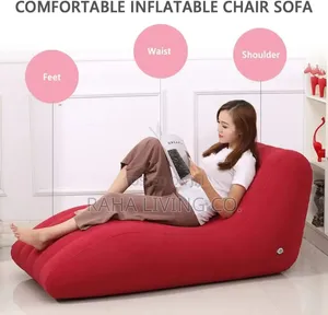 S-Shaped Inflatable Sofa | Modern Design | Portable