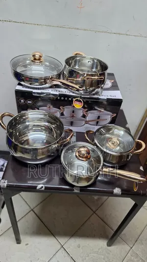 10-Piece Gold Edenburg EB-2422 Cookware Set