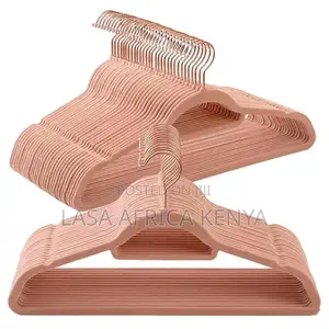 Vitega Nguo 60 vya Velvet na Ndoano ya Rose Gold