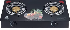 Nunix 2 Burner Glass Top Cooker