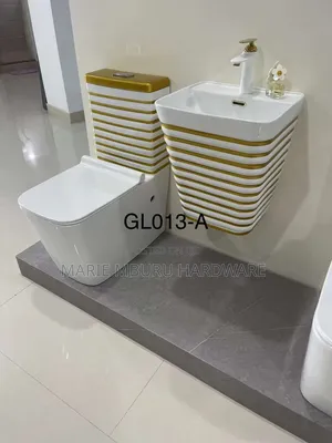 WC Gold Strip Toilet Seat