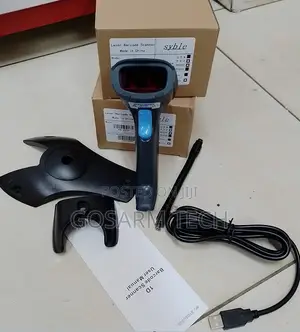 Syble XB-2055 Wired USB Barcode Scanner Bundle