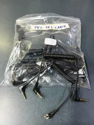 Kebo ya Maikrofoni ya 3.5mm TRS hadi TRS Iliyokunjwa