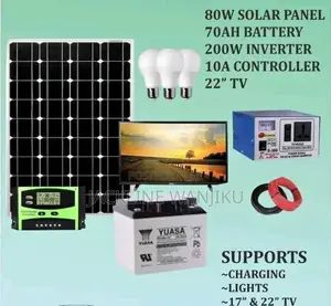 Zipper 80W Solar Panel Full Kit System