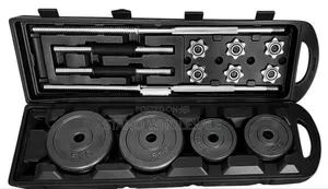 Brand New Bodyfit 50kg Chrome Dumbbell Set