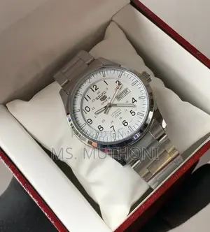 Seiko 5 Automatic White Dial Flieger Pilot Watch
