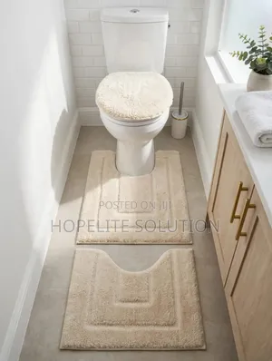 3 Piece Toilet Set Mat