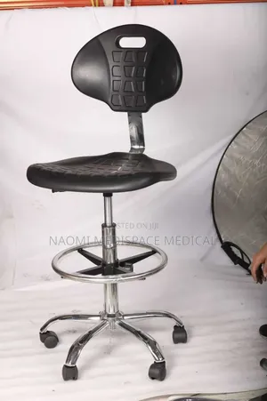 Kiti cha Daktari kinachozunguka chenye Roli na Msaada wa Mgongo