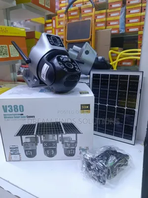 V380 Pro Ultra-Vision Dual-Lens Solar Security Camera