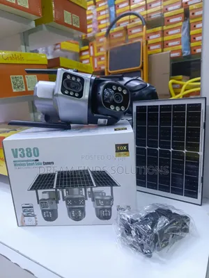 V380 Sentinel 4K Solar PTZ Camera - 360° Panoramic