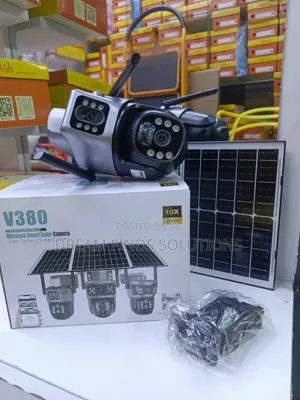 V380 Quantum-Link Wireless Solar Security Hub - Dual-Screen AI Tracking