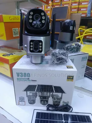 V380 Pro Dual Solar Camera - Blackout-Proof Security