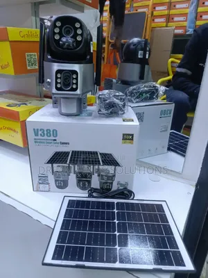 V380 Pro Dual-Screen Solar Security Camera