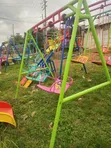 Set ya Swingi za Watoto na Slide za Bustani - 2