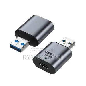 USB 3.1 A Kiume kwa C Kike Adapter Converter - 10Gbps
