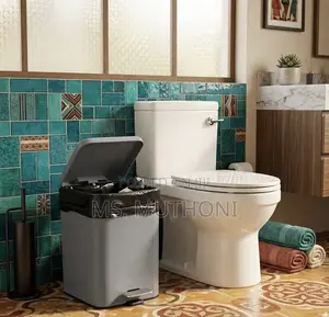 Bathlux 5L Stainless Steel Step Waste Bin