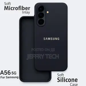 Kifaa cha Simu cha Samsung Galaxy A55 cha Silicone - Nyeusi