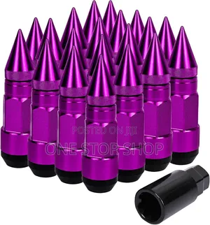 Aggressive Bullet Car Wheel Nuts - Zambarau (20pcs)