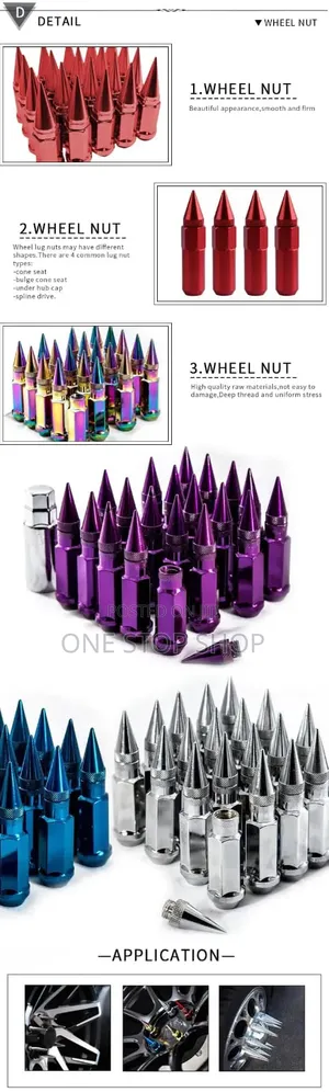 Aggressive Custom Bullet Wheel Nuts - Mpya Kabisa