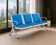 3-Seater Modern Waiting Bench with Cushioned Seats - 1