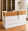 1.8m Modern Reception Desk with Built-in Storage - 2