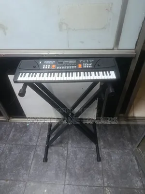 Stendi ya Kinanda Inayobebeka - Nyeusi ya X-Frame