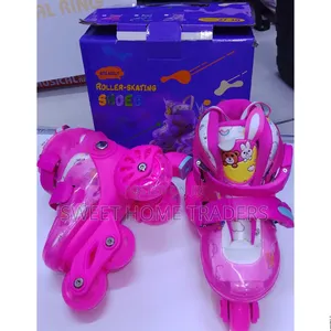 Roller Skates Pink Mpya Kabisa